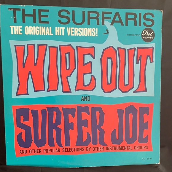 The Surfaris Wipe Out Vinyl Record - Blue and Red - Picture 1 of 4